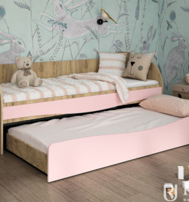 Детская коллекция «3D эксклюзив»  Кроватка с выкатным спальным местом (без стоимости матрасов)